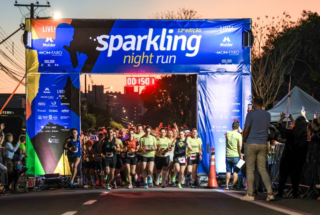 Sparkling Night Run transforma Bento Gonçalves em circuito de esporte e celebração